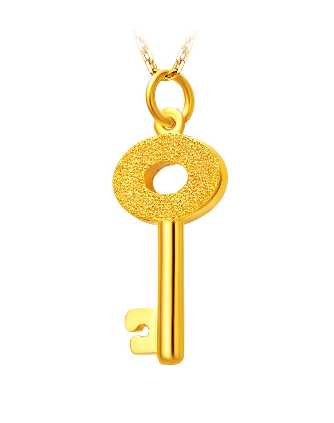 【专柜同款】智慧钥匙黄金吊坠(计价)