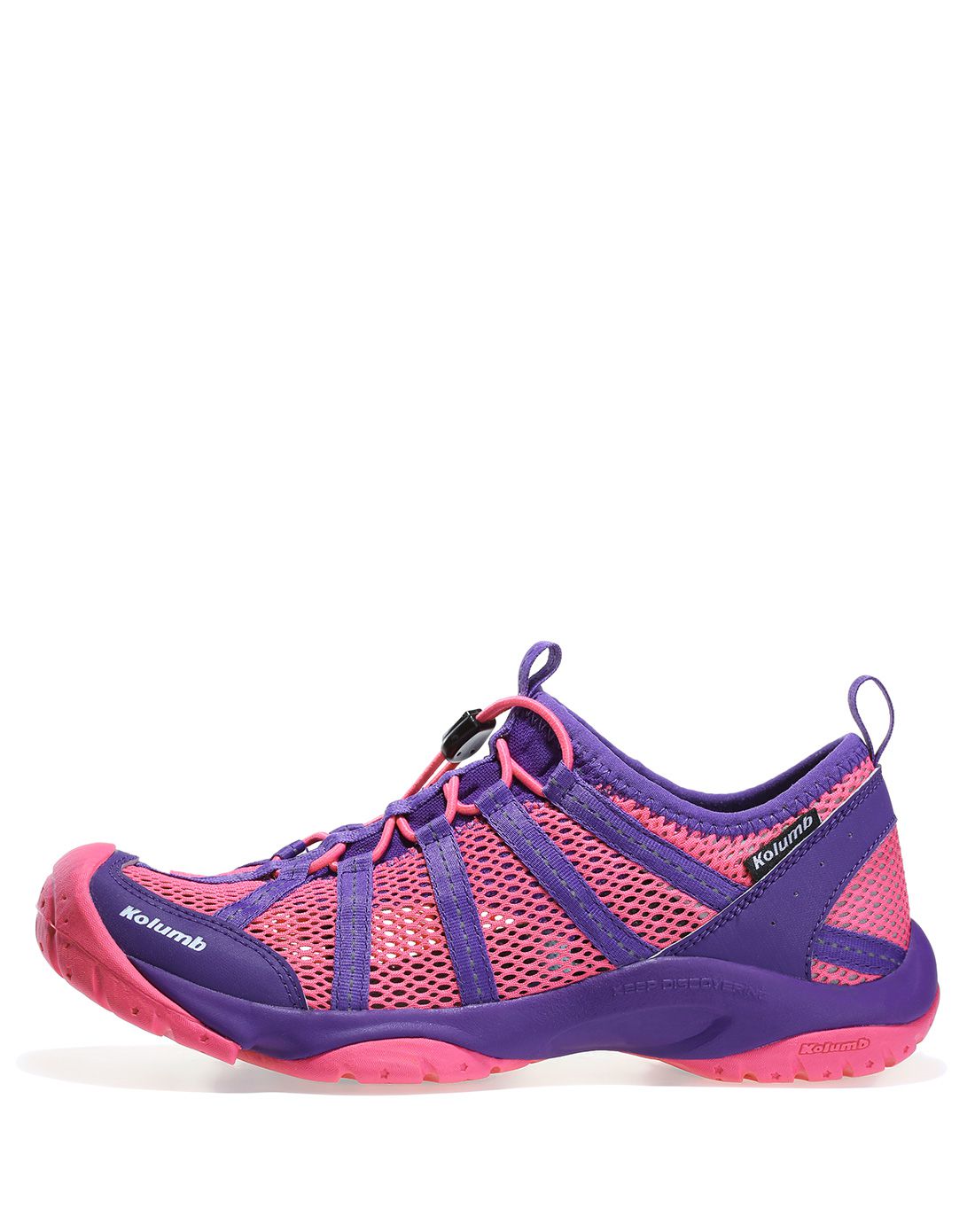 缓震束带 女款暗紫色透气溯溪鞋