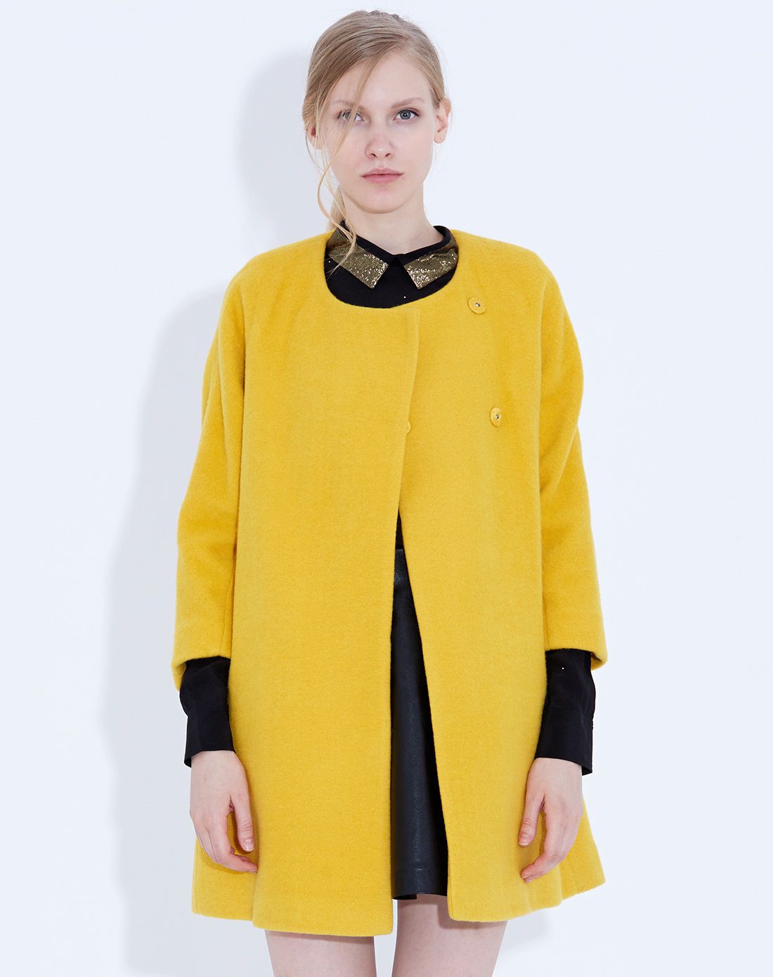 mo&co女装反季专场圆肩中长款外套m133ovc07y32_唯品会