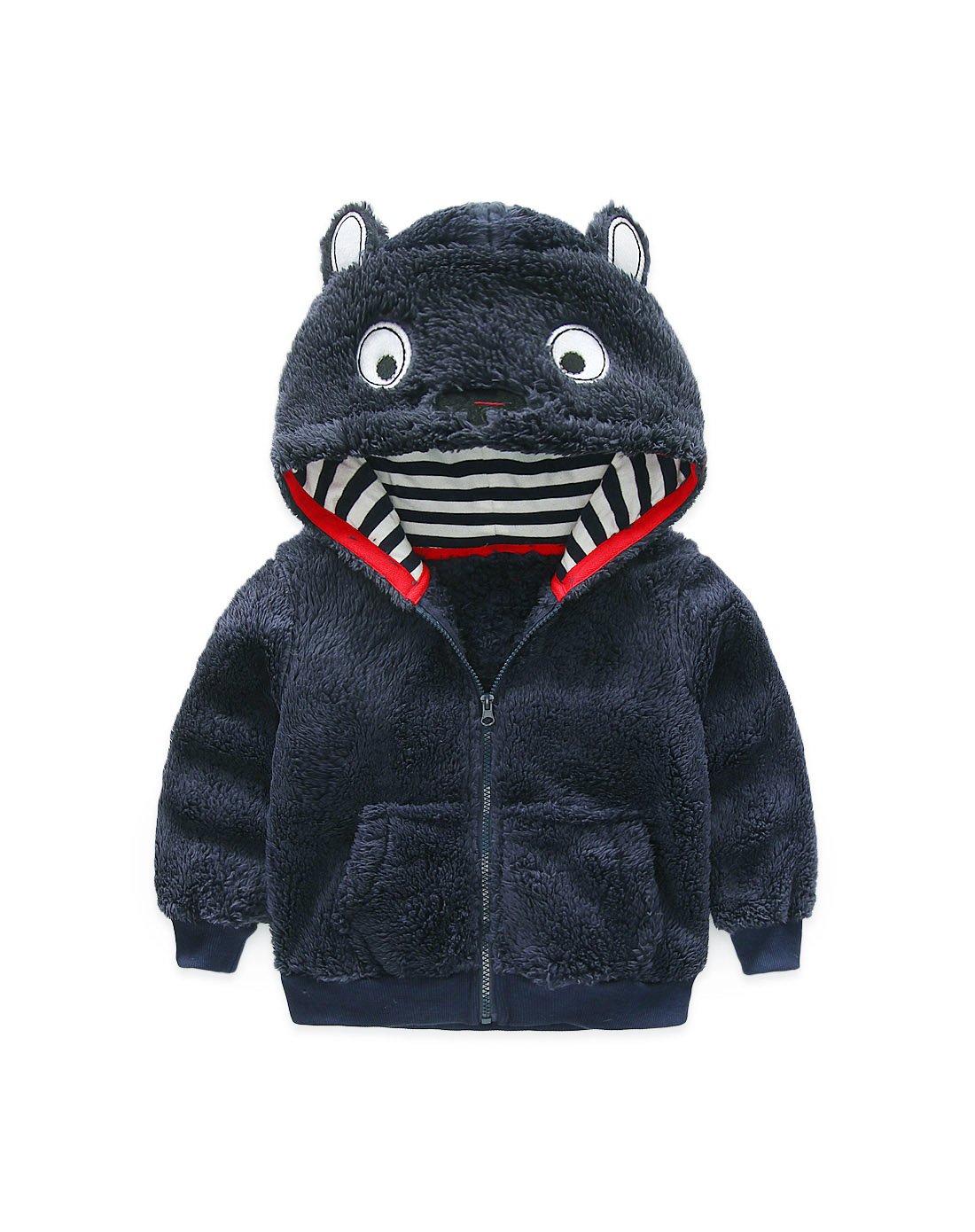 男童小熊外套藏青色