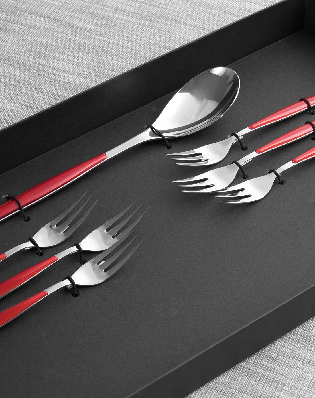 bugatti餐具31件礼盒套装 意大利原装进口不锈钢西餐具礼盒