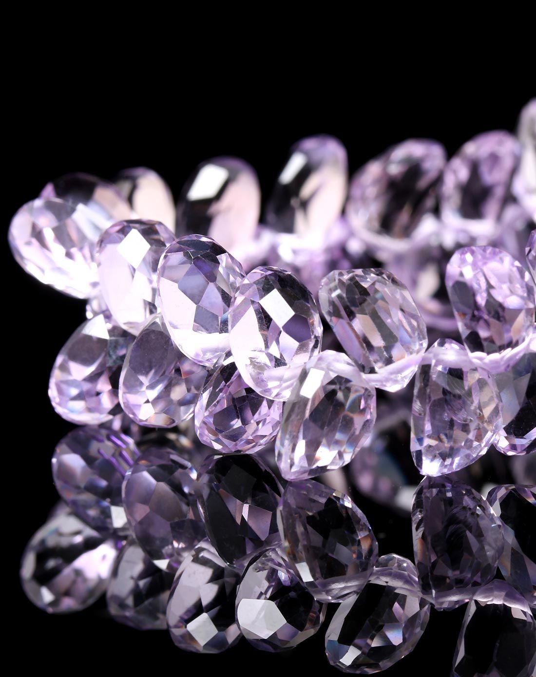 天然紫水晶手链戒面约