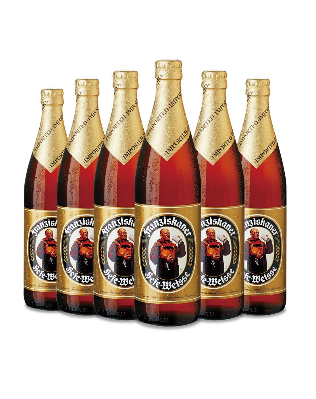 franziskaner 德国进口啤酒 教士纯麦啤酒 500ml*6