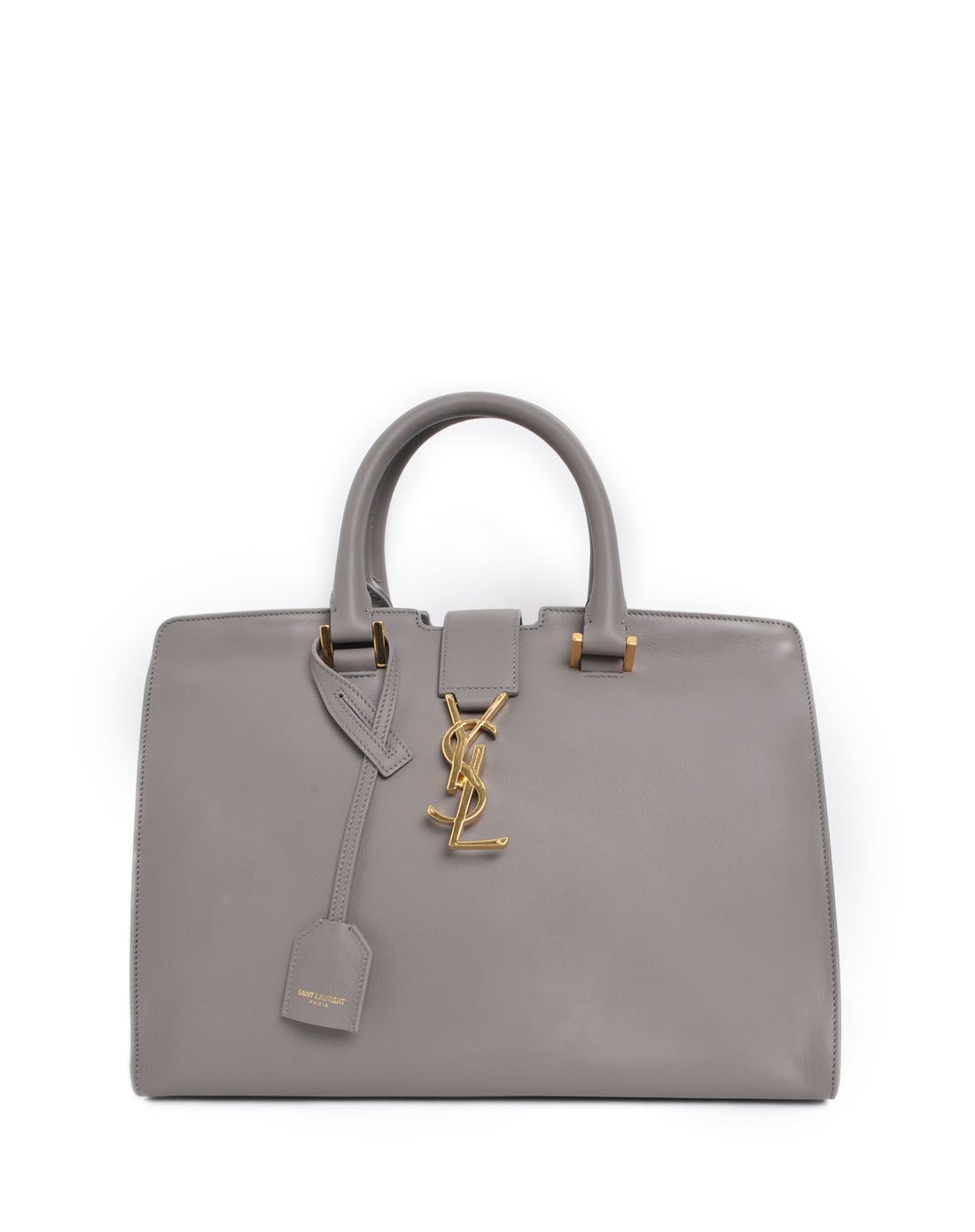 saint laurent包包及配件专场ysl 浅灰色牛皮配logo提挎两用包394461