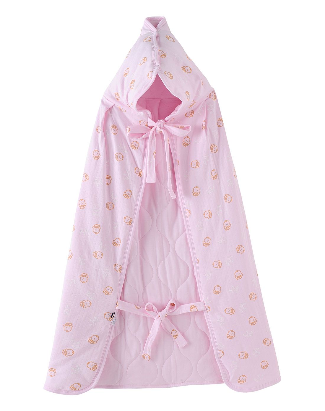 男女童粉红p铺棉披风