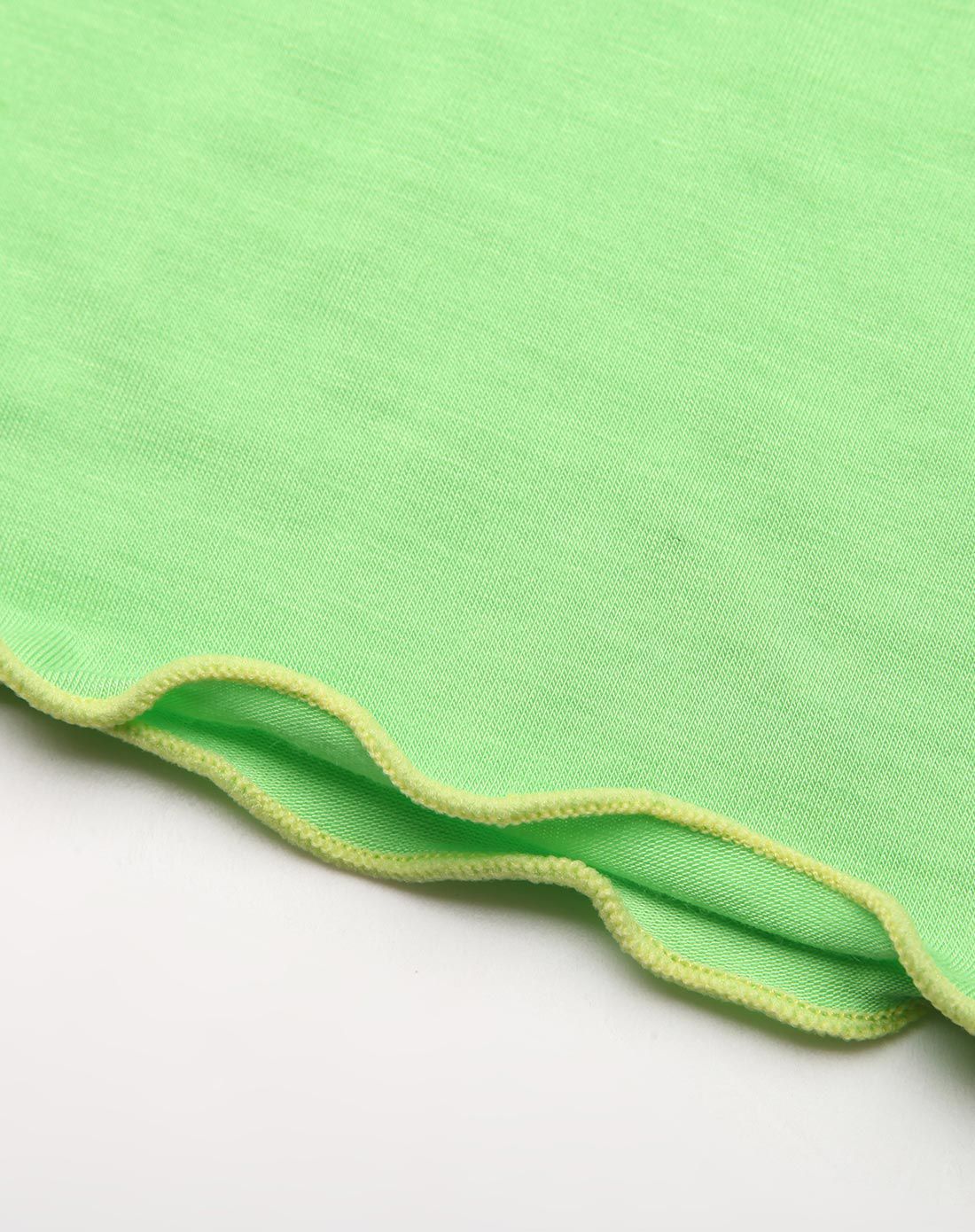 浅翠绿撞色吊带女式背心