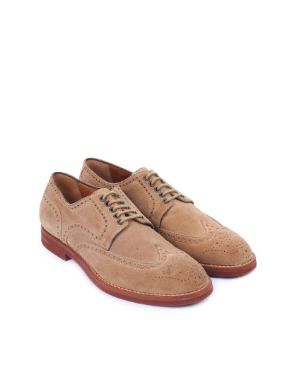 意大利进口男士绿色磨砂反毛皮休闲鞋