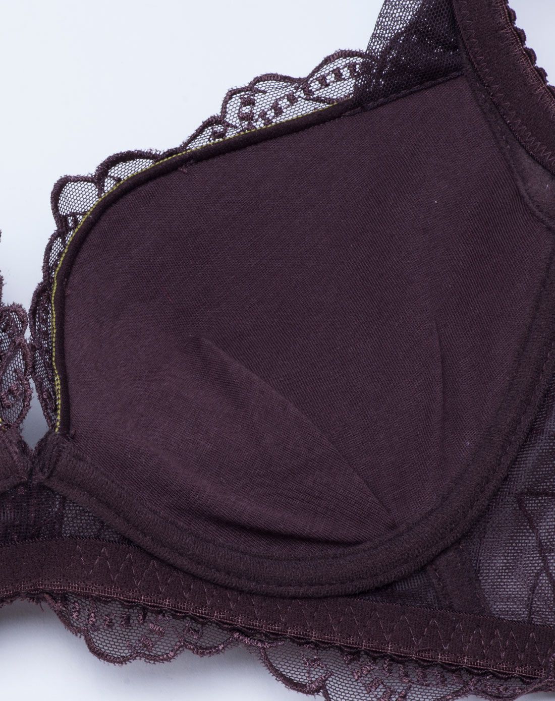 欧迪芬ordifen女士内衣专场欧迪芬咖啡色3/4上薄下厚模杯文胸xa23569