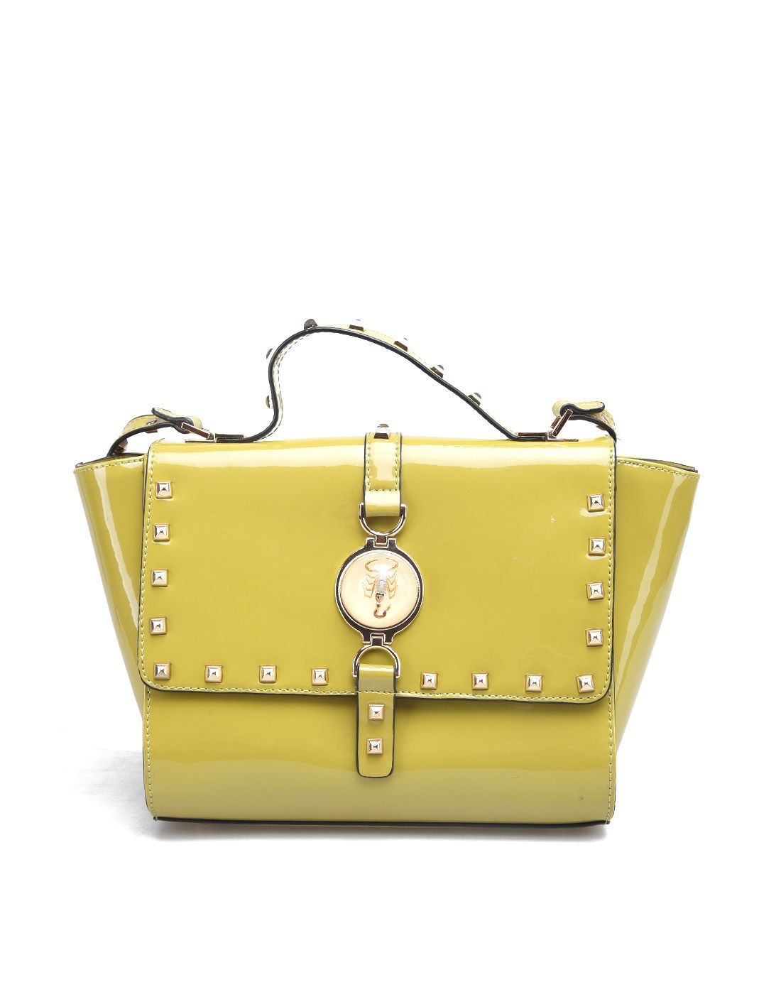 法国fashion tv collection男女鞋包15年新款夜光琥珀铆钉珠光漆皮