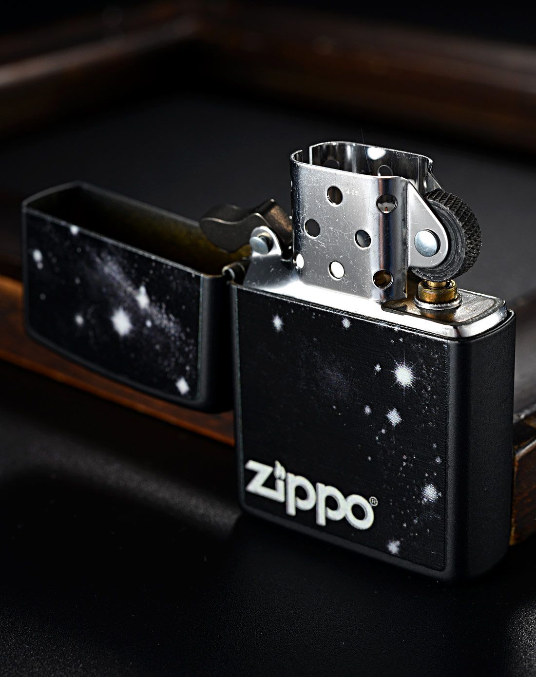 芝宝zippo打火机专场zippo 黑色哑漆星系迷宫28433_唯品会