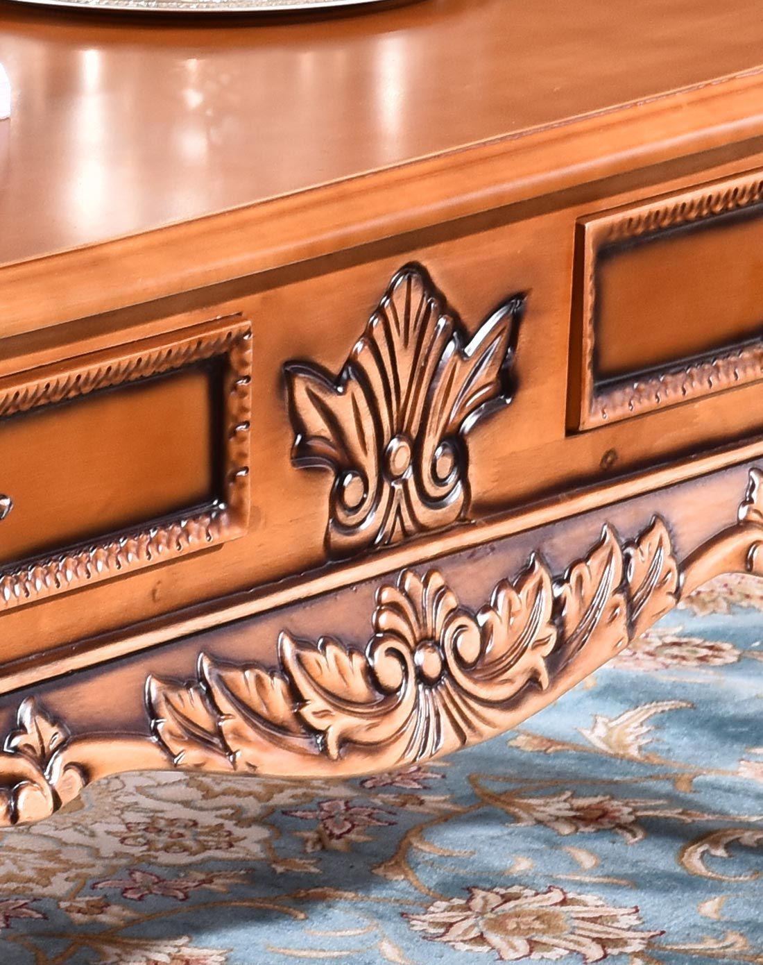 凯哲家具专场直发货实木雕花客厅茶几(桌面贴木皮)kz02031341_唯品会