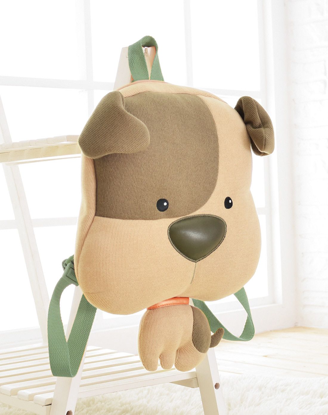 简欧狗狗书包 杏色狗狗