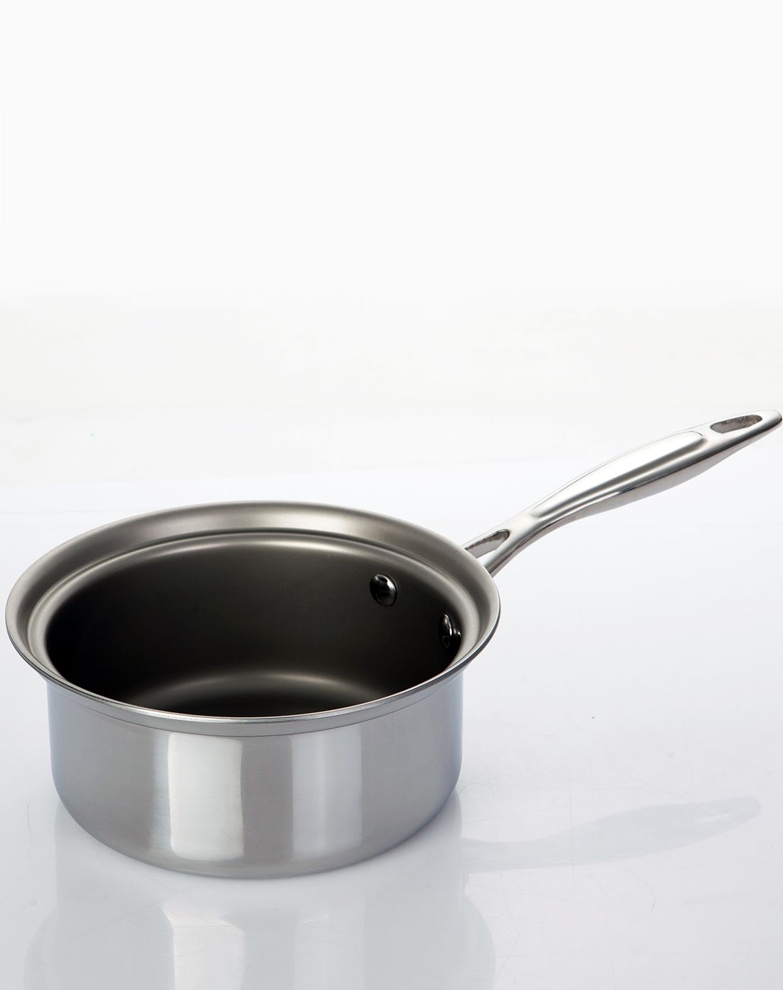 欧派经典系列18/10医用不锈钢三层钢健康奶锅16*7.8cm