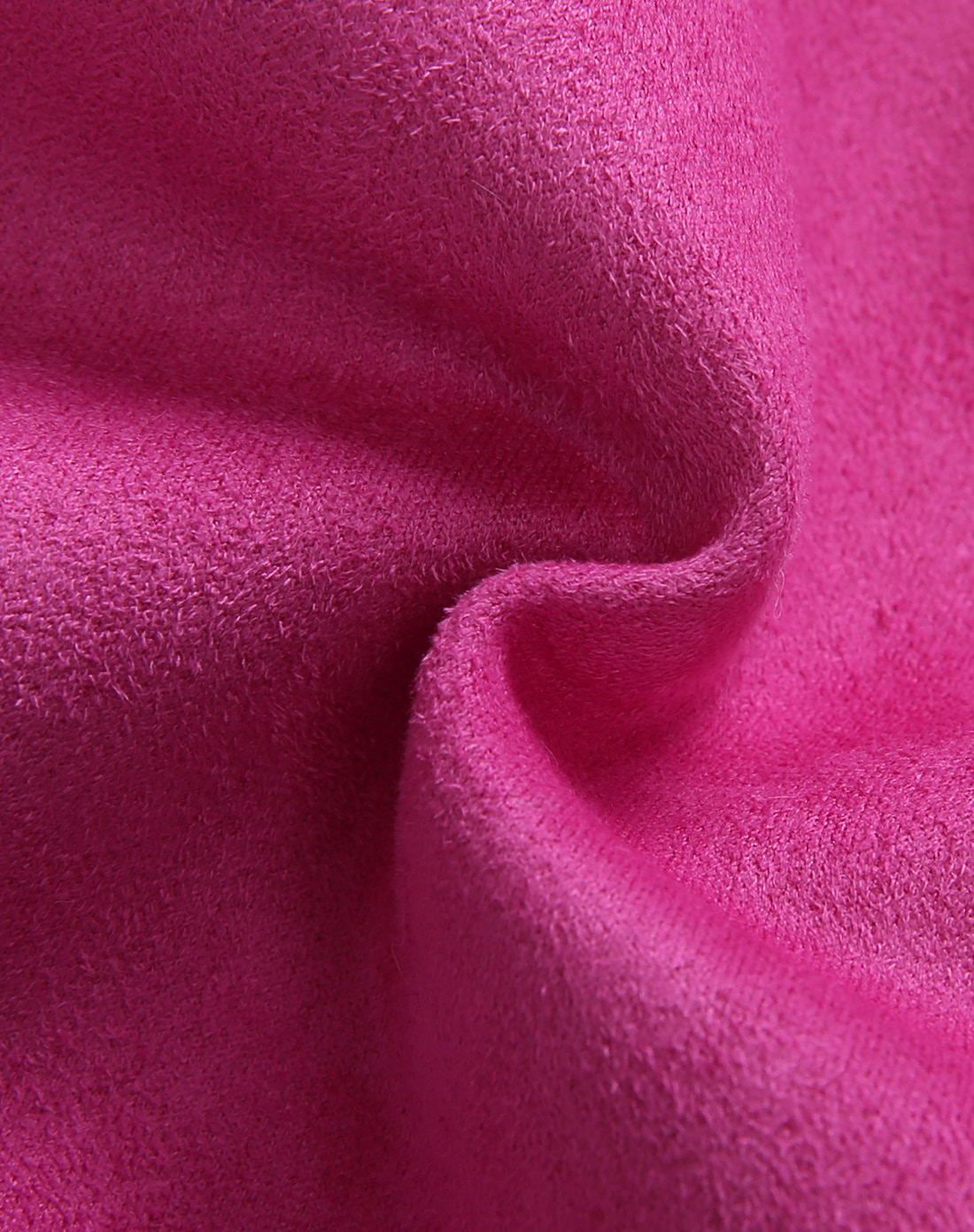 女童樱红色仿麂皮绒时尚大衣