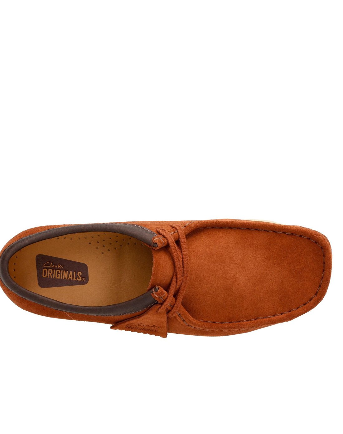 clarks男款深褐色反绒皮低帮袋鼠休闲鞋