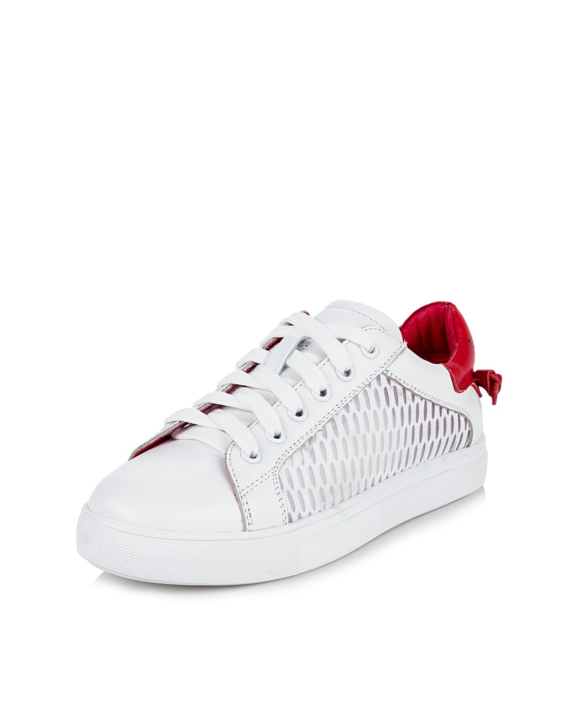 2016专柜同步 白/红头层牛皮小白鞋