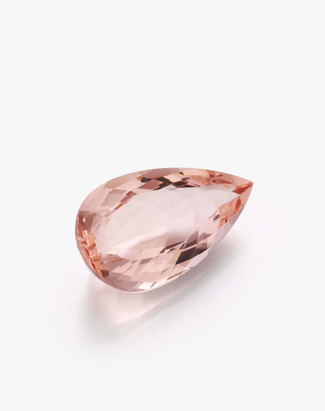 唯品首发 天然摩根石裸石13.635克拉 橙粉色绿柱石