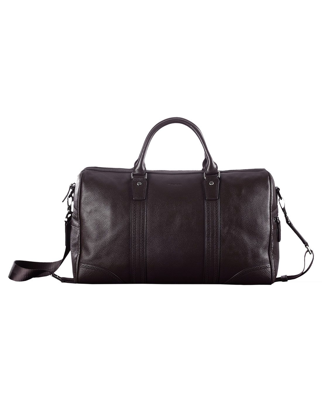 劲霸&cncn男装咖啡硬朗商务风西班牙牛皮多功能包nptu3259g02_唯品会