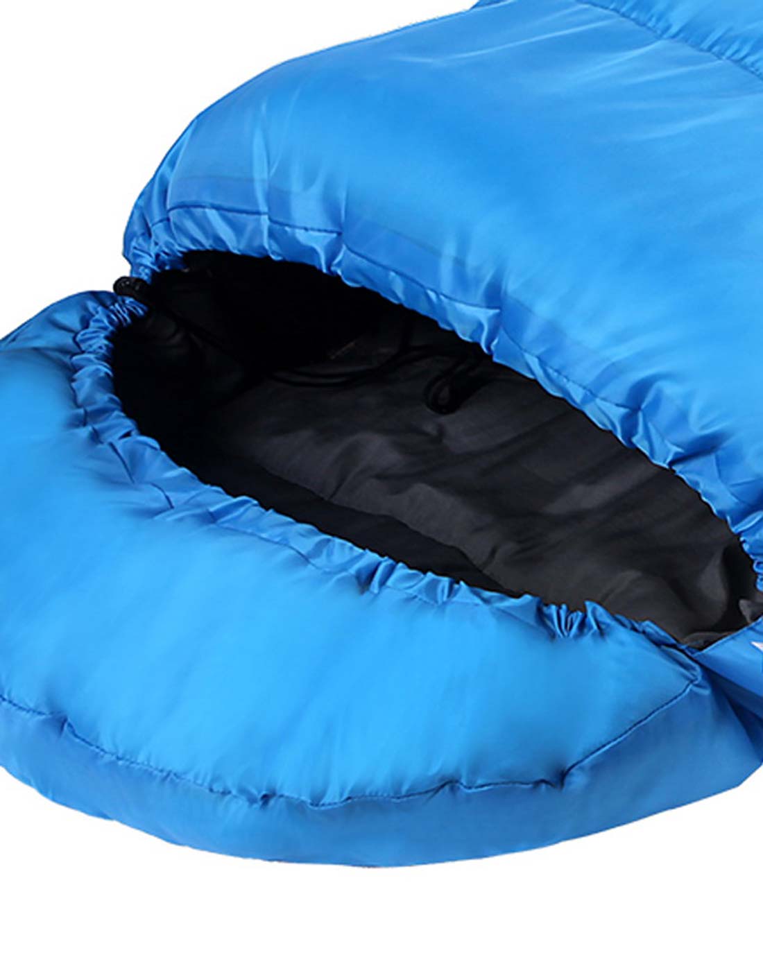 蓝色单人双层睡袋