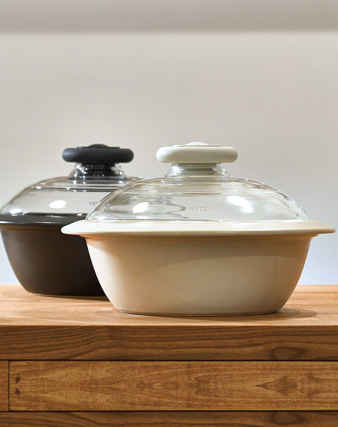 hario日本原装进口陶瓷米饭锅炖锅蒸锅黑色