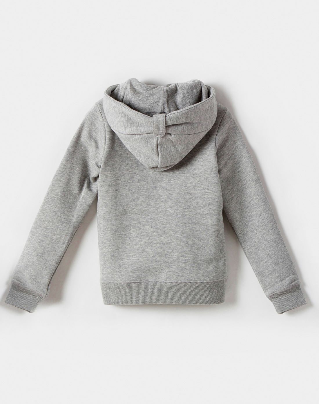 女小童灰色开衫卫衣