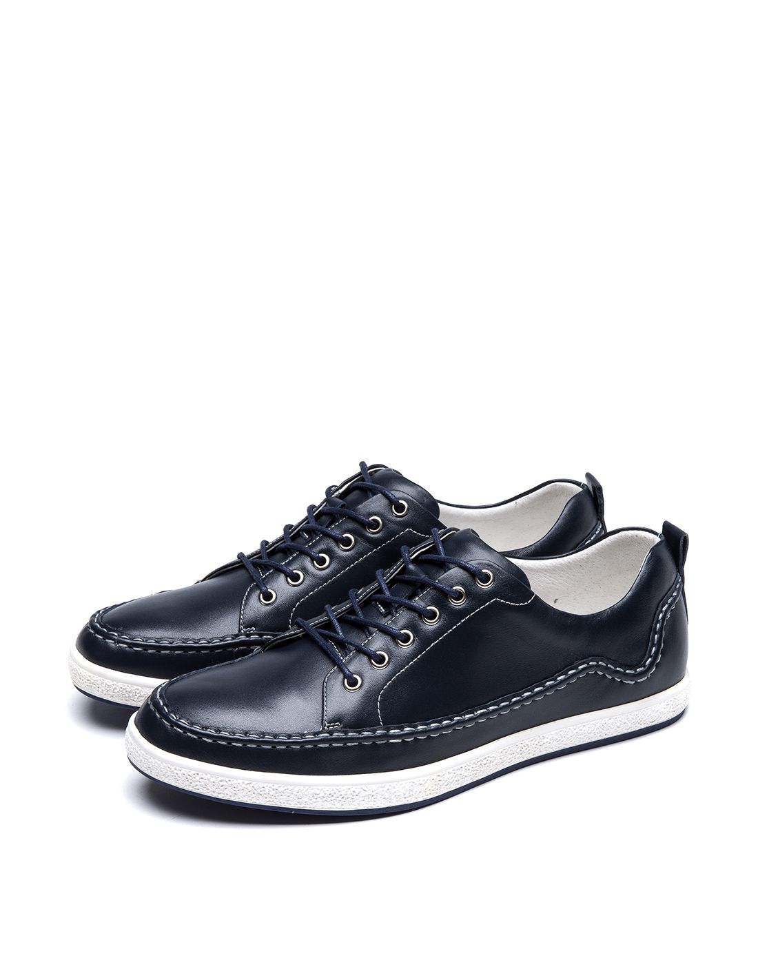 3000家专柜品质-奥康aokang奥康男鞋头层牛皮韩版潮流休闲板鞋