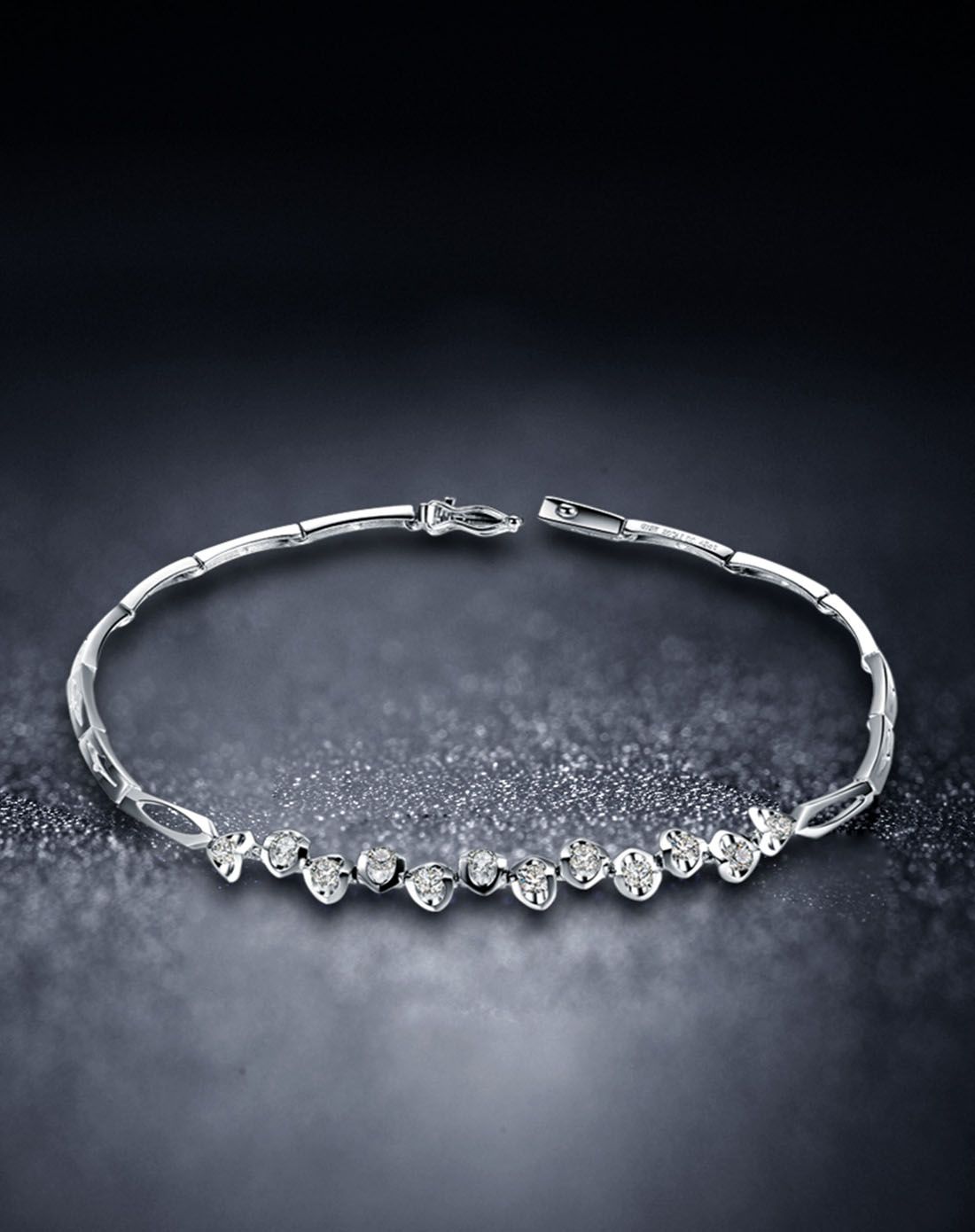 佐卡伊 白18k金共49分钻石手链-幸福摩天轮