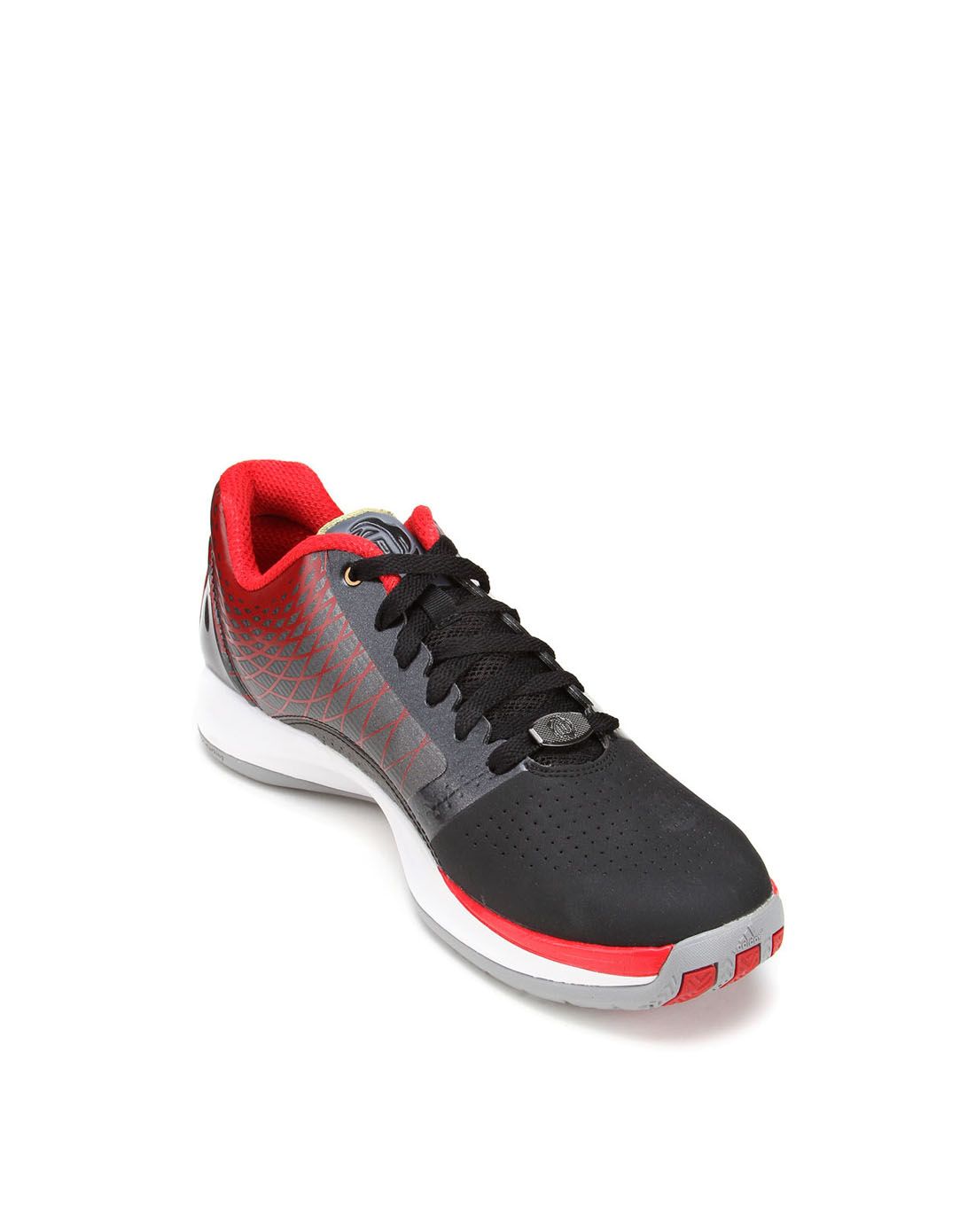 adidas时尚运动鞋新品专场男款黑/深灰/红色篮球鞋 篮球系列g67352