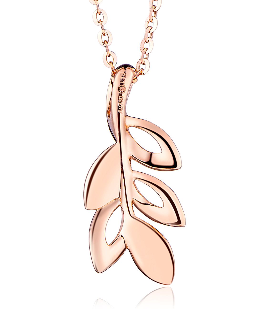 18k金稻穗吊坠(不含项链)1.57克