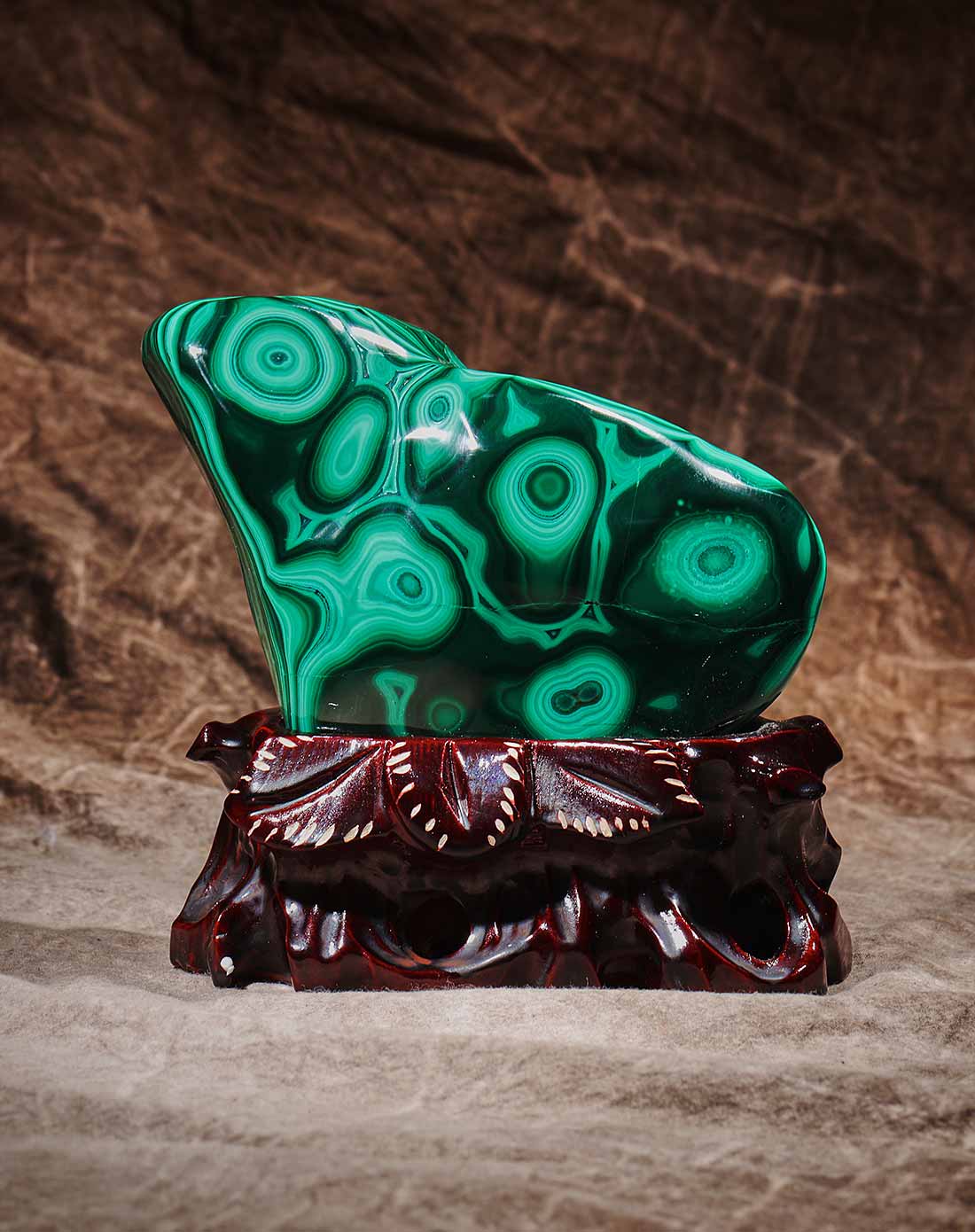 非洲.赞比亚天然孔雀石原玉石精品摆件(dg-20er)