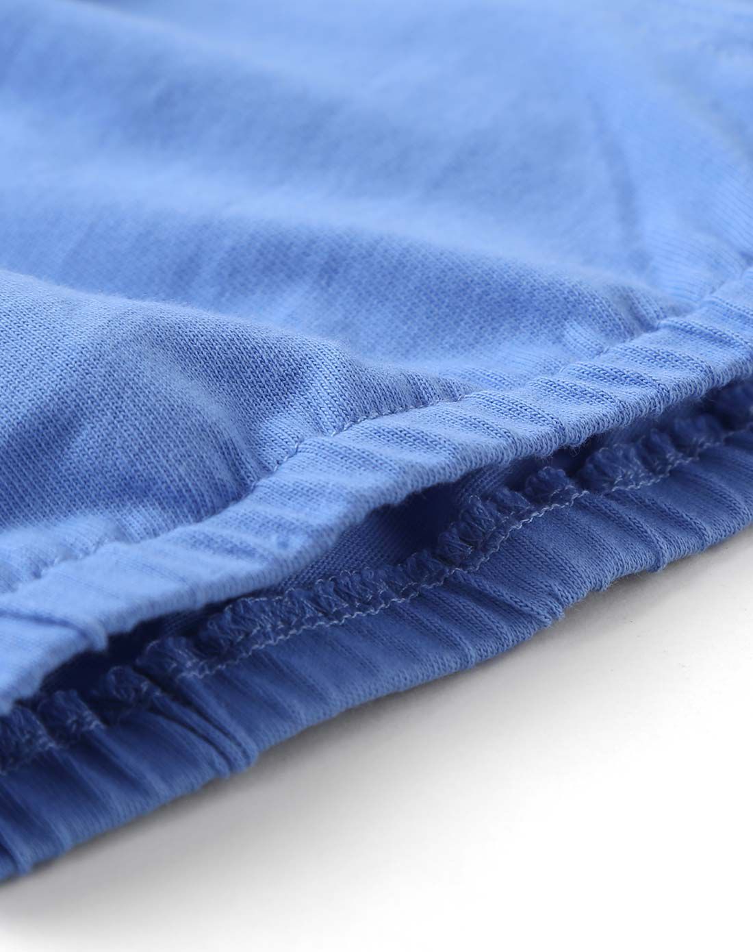 女童浅宝蓝色沙滩风清凉短裤