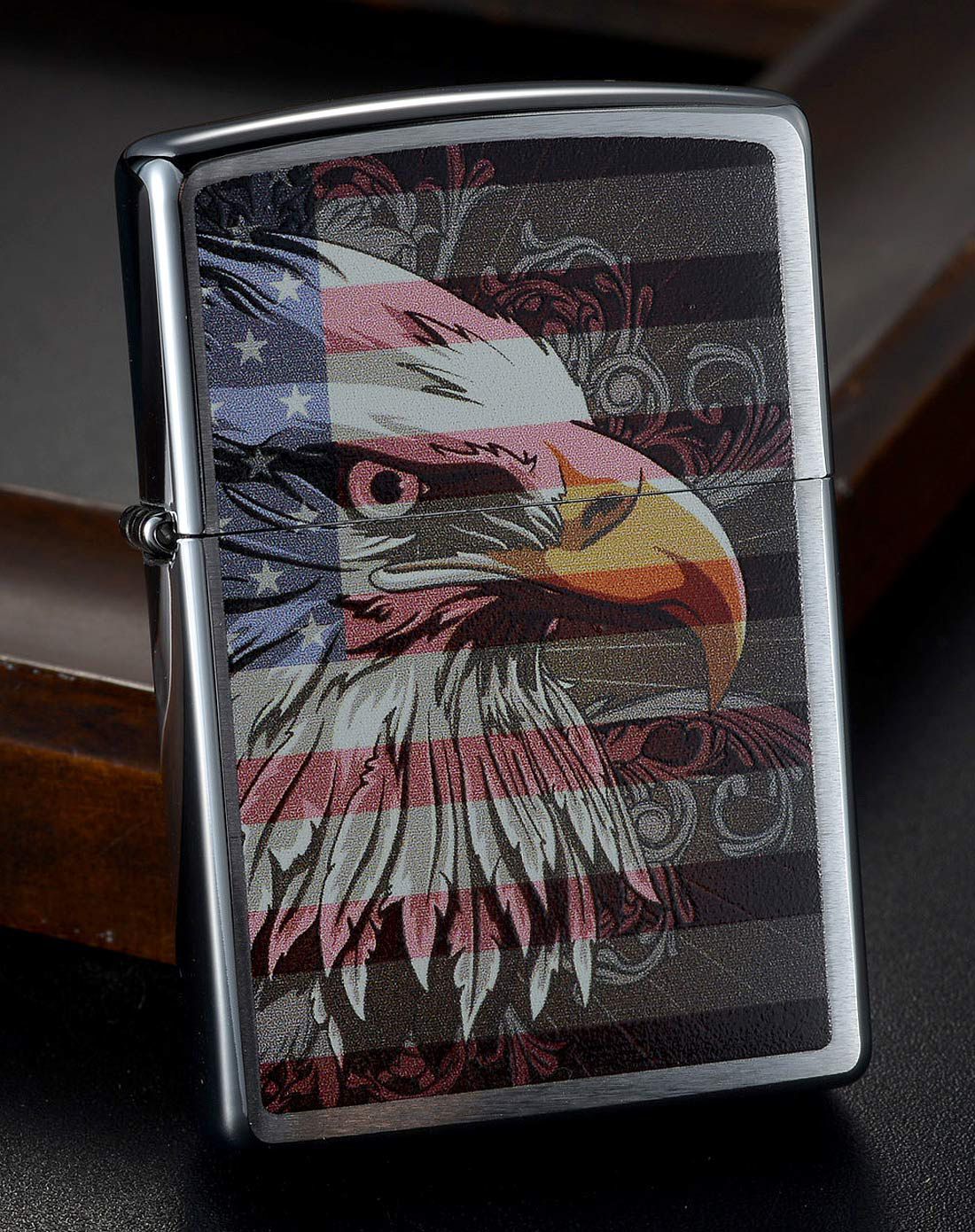 zippo老鹰美国国旗图片
