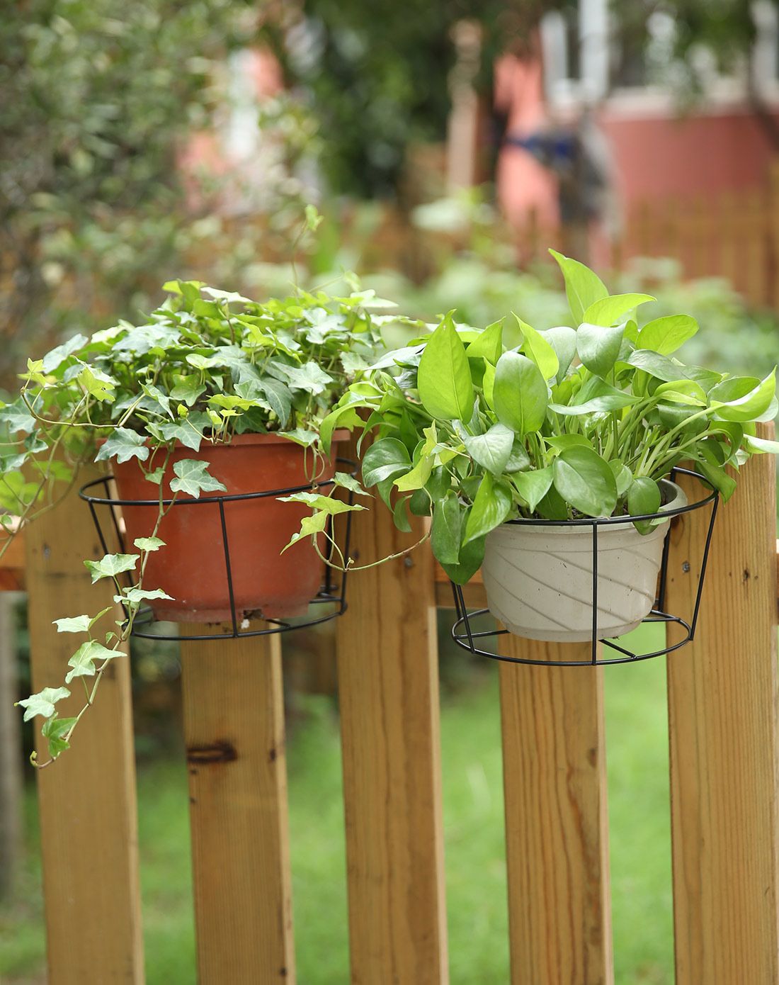 jm家装高品阳台悬挂式花架(2入-黑色)