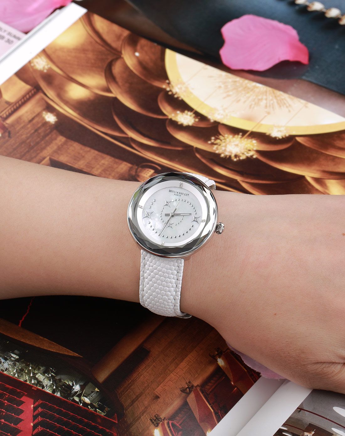 红磨坊moulin rouge 潮流前线不锈钢石英女表