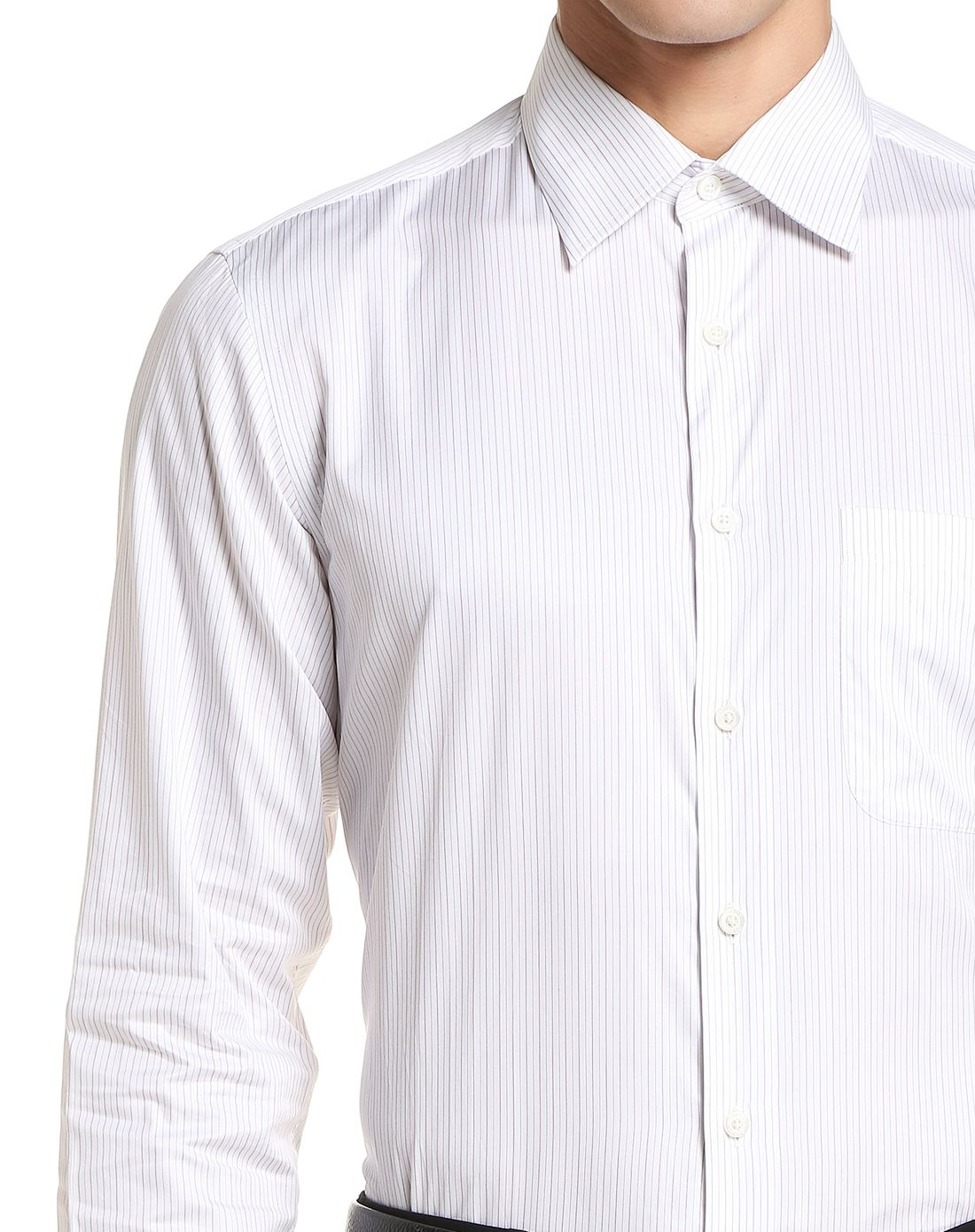 紫红/白色成熟百搭长袖衬衫