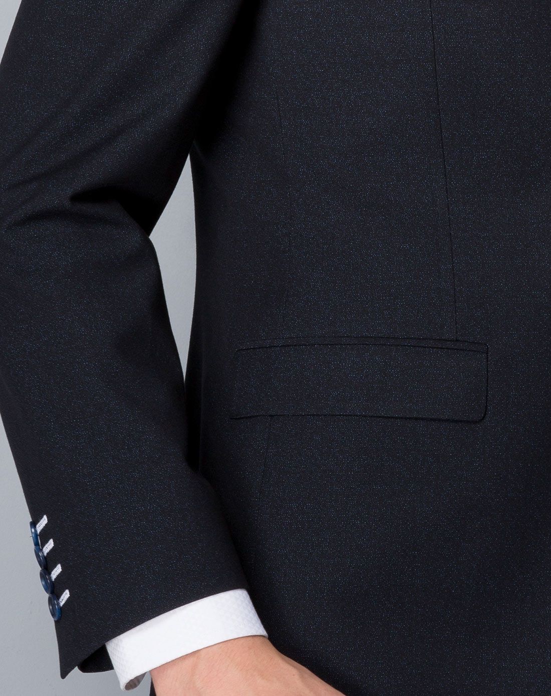 经典舒适藏黑色商务西服上衣