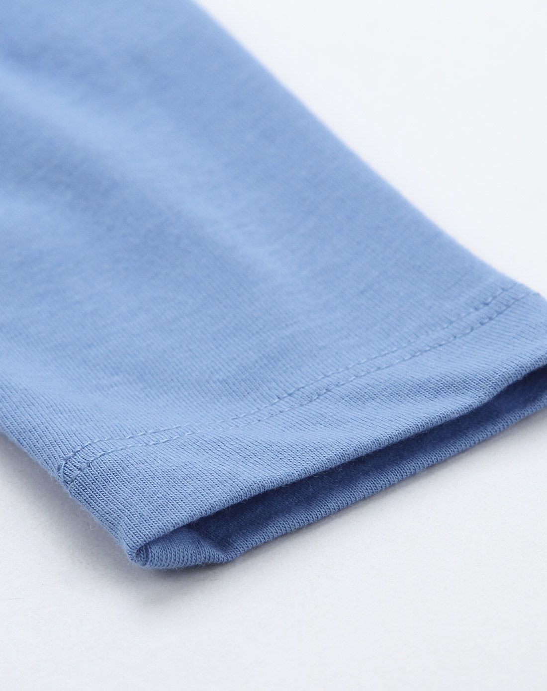 女童浅宝蓝色条纹连衣裙(含打底裤)