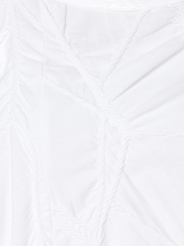 y's女款白色纯棉圆领短袖套头衫