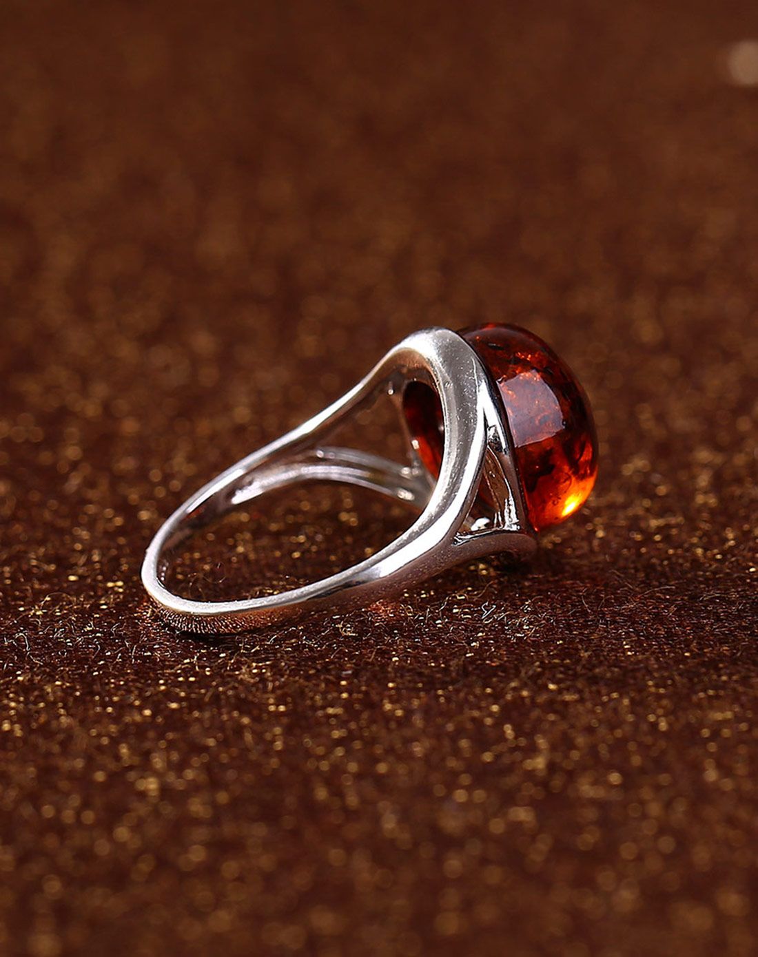 昊天 福慧吉祥血珀戒指附证书