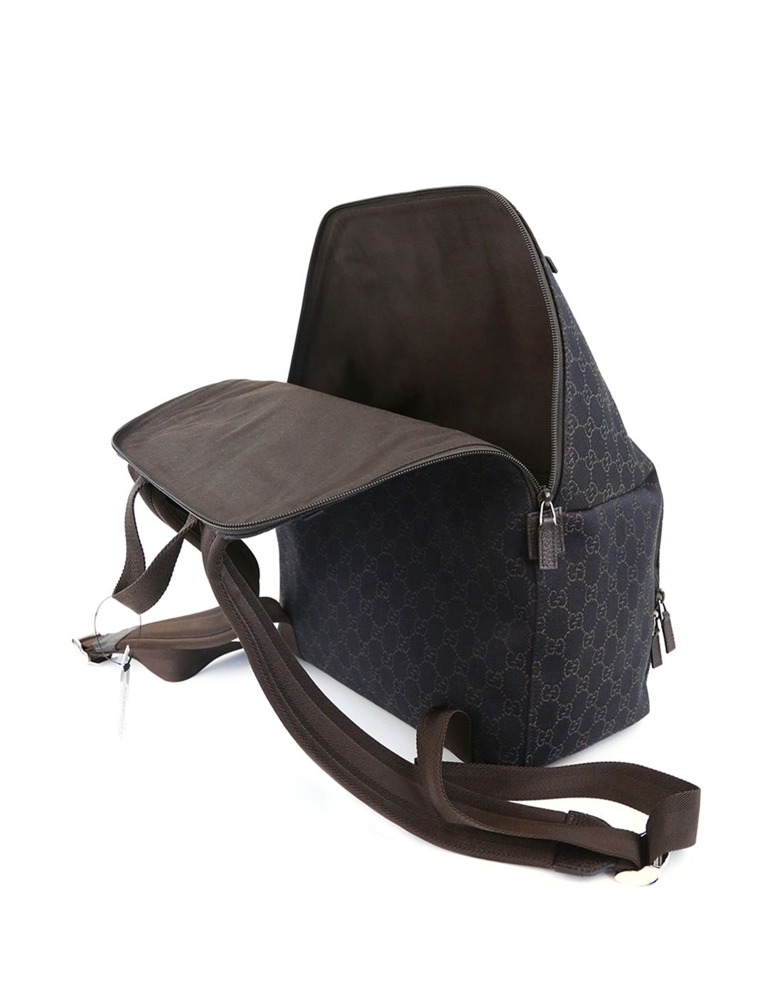 gucci男士深色帆布双肩包