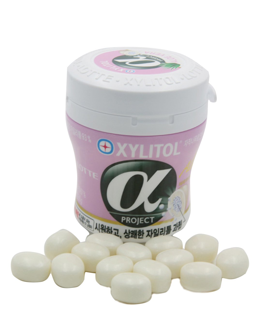 乐天阿尔法芦荟味木糖醇口香糖86克