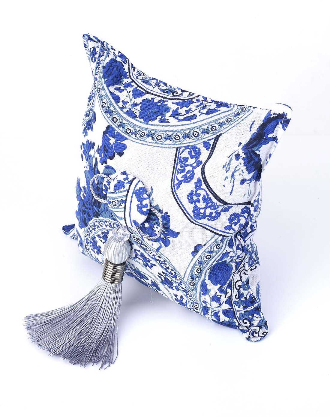 带穗青花瓷炭包(蓝色)