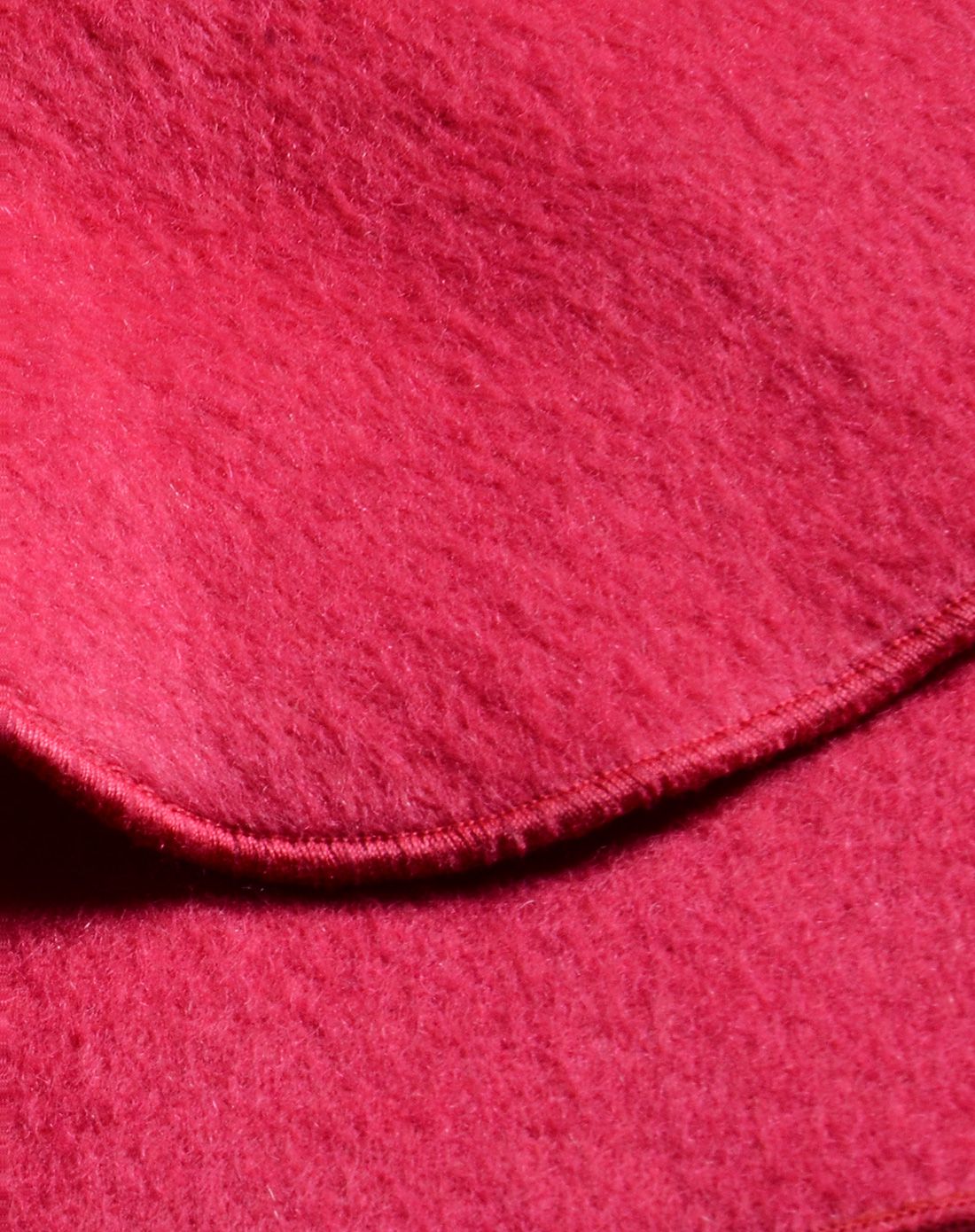 钟敏怡浅桃红时尚无领混羊毛外套