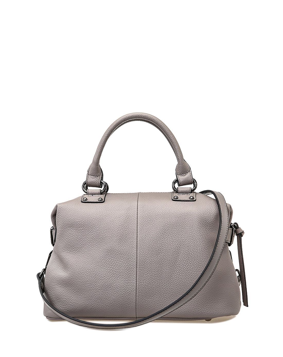 2016新款大象灰牛皮革手提包