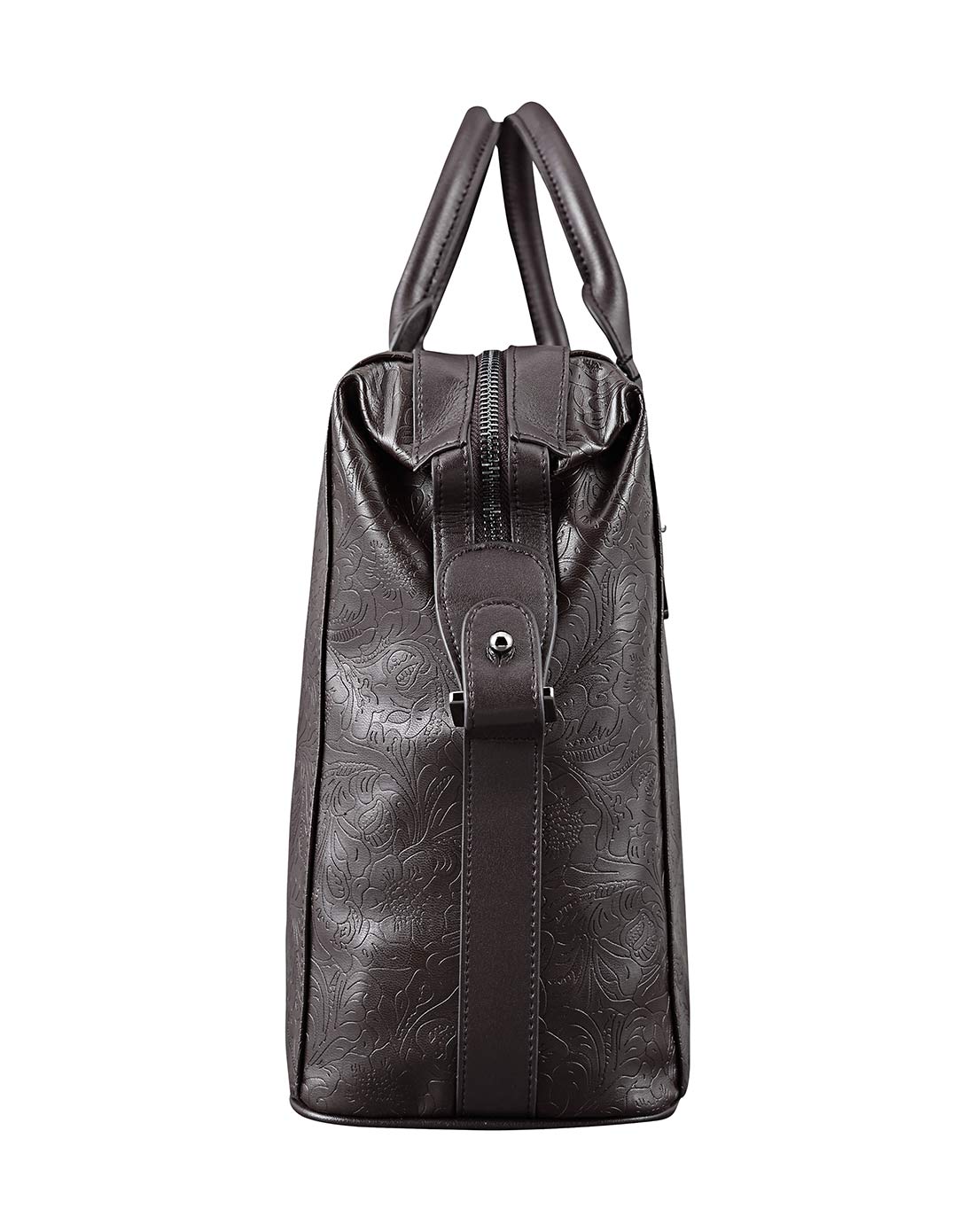 劲霸k-boxing咖啡精选臻实pu休闲复古印花手提包nptu3258g02_唯品会