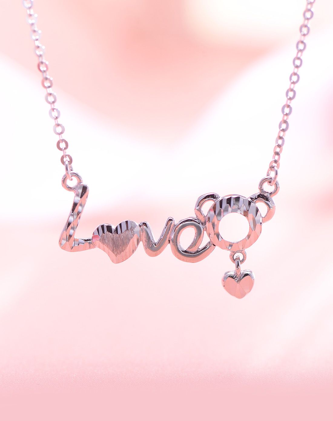 铂金love项链