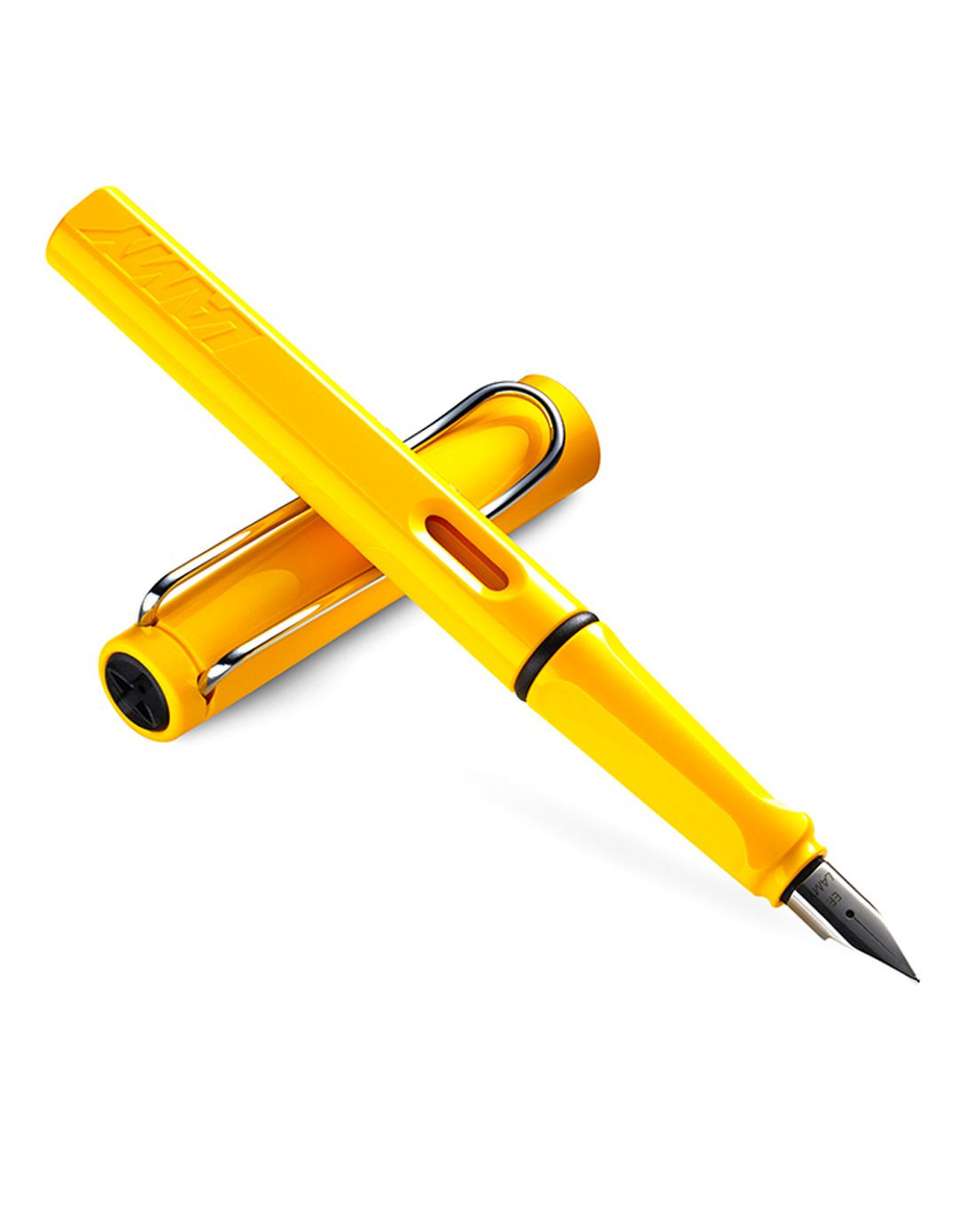 lamy凌美狩猎系列黄色墨水笔/钢笔f尖 含墨囊1盒(墨囊颜色随机)