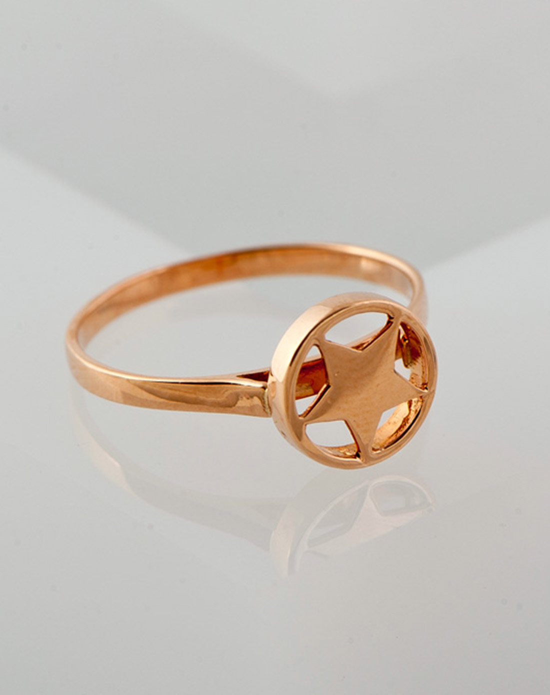 梵迪 许愿星系列 星间(镂空款) 红18k金戒指