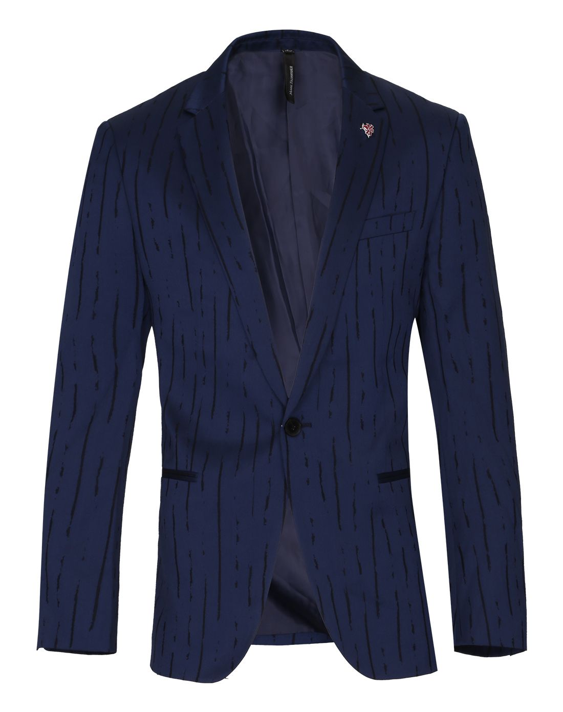 修身单粒扣休闲西装