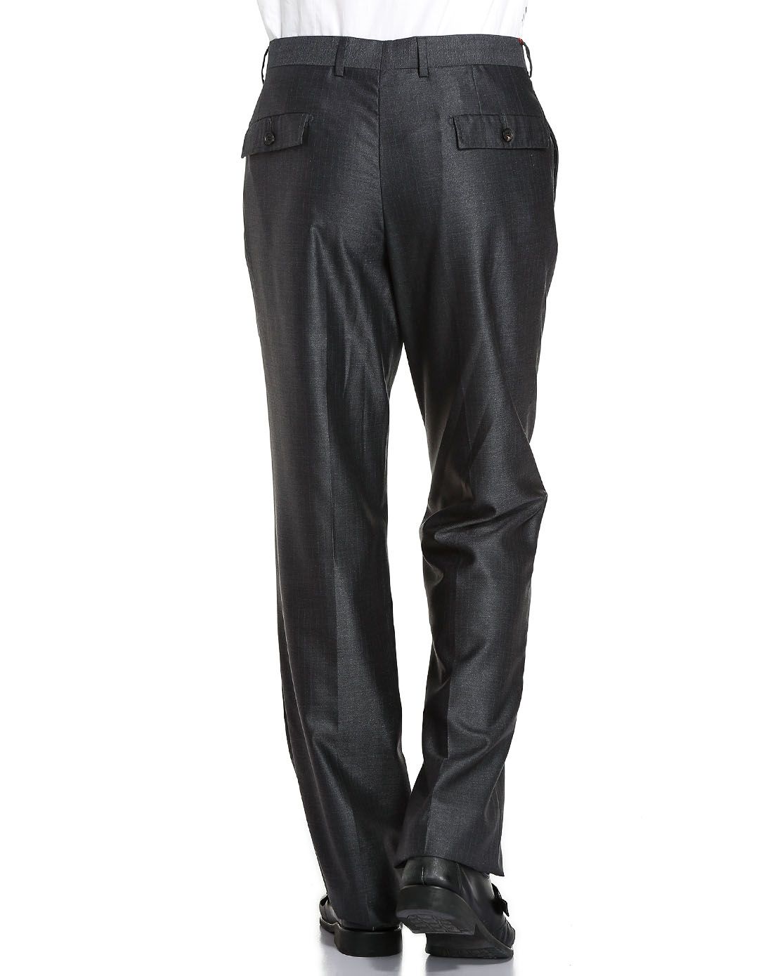 中银灰色商务气质长西裤